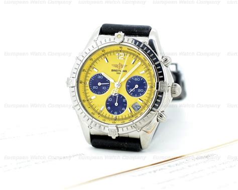 breitling a30012 cockpit chronograph yellow dial ss 18979|WTB: Breitling Cockpit Chrono A30012 or A20048 yellow dial .